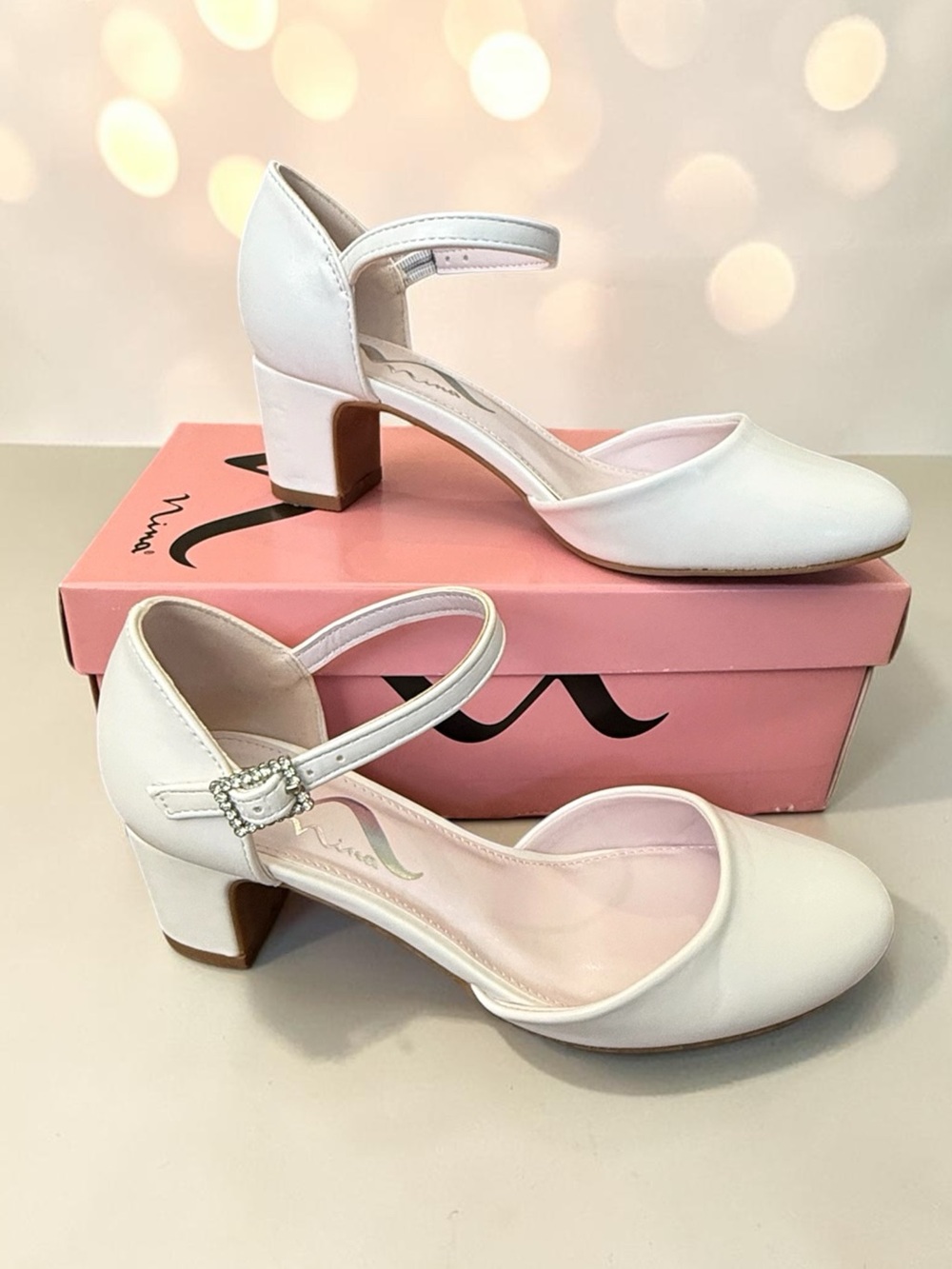 Girls White Dress Shoes